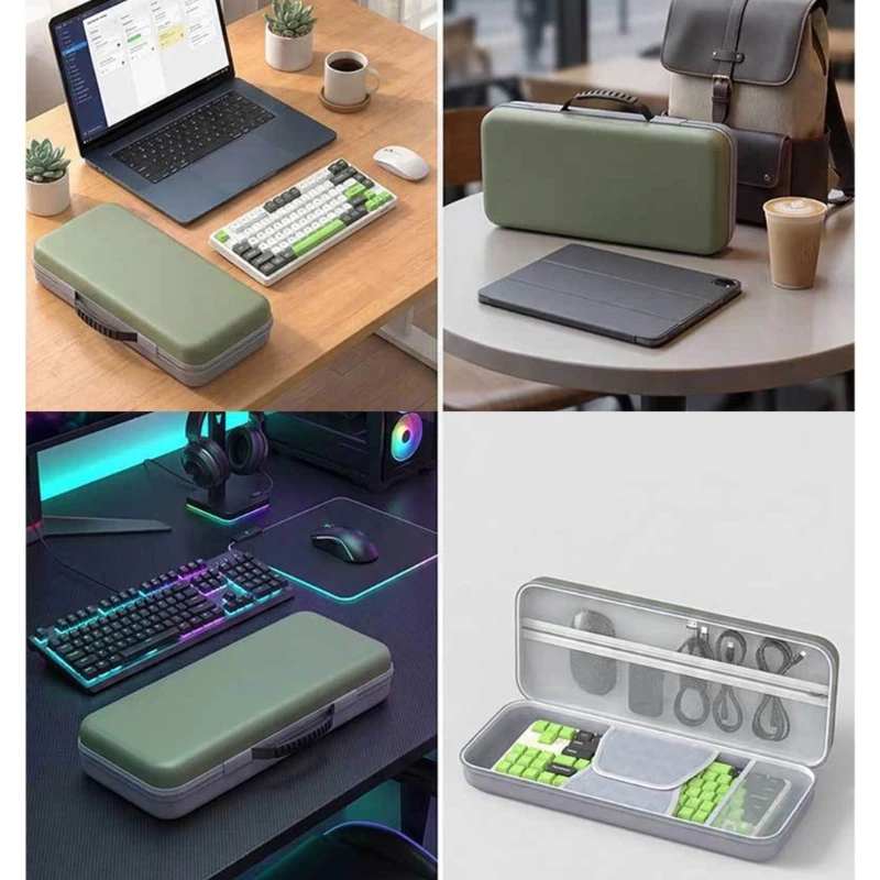 Funda rígida transporte teclado con cierre rápido exterior texturizado - imagen 3