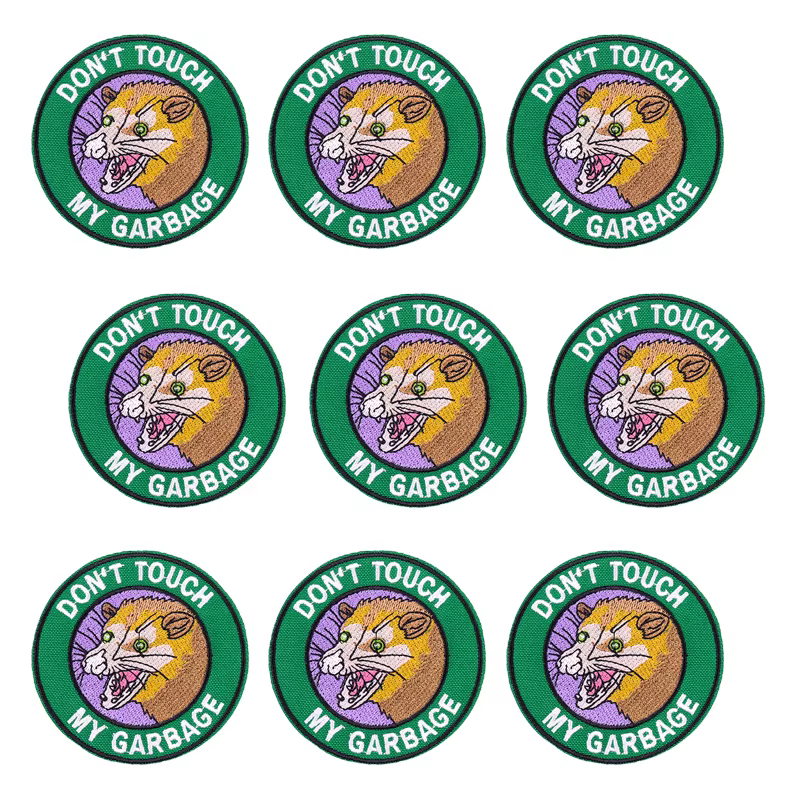 Parche bordado fusible Don't Touch Animales de dibujos animados - imagen 3