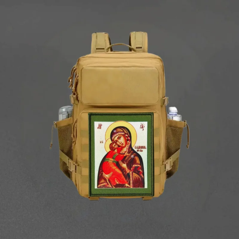 Parche táctico Virgen María con Velcro para chaleco y brazalete - imagen 4
