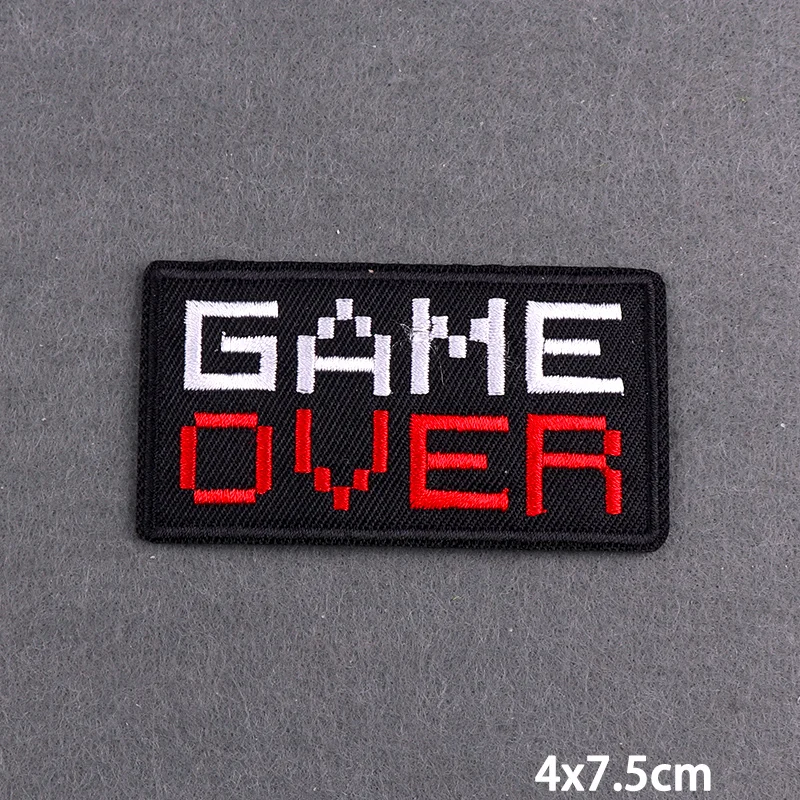 Parche bordado Game Over táctico MOLLE para mochila y ropa - imagen 3