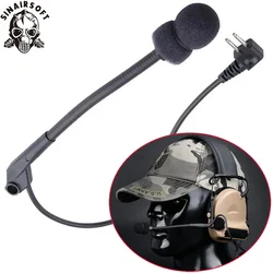 Micrófono táctico Z para auriculares COMTAC II, repuesto airsoft