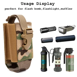 Bolsa táctica MOLLE de cintura para flashbolas y portaherramientas