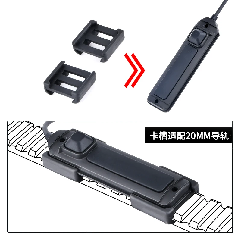 HL-X y PEQ-15 Panel táctico para linterna táctica riel Picatinny M-Lok - imagen 4