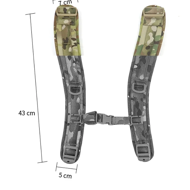 Correas de hombro ajustables doble enganche para mochila táctica MOLLE - imagen 2
