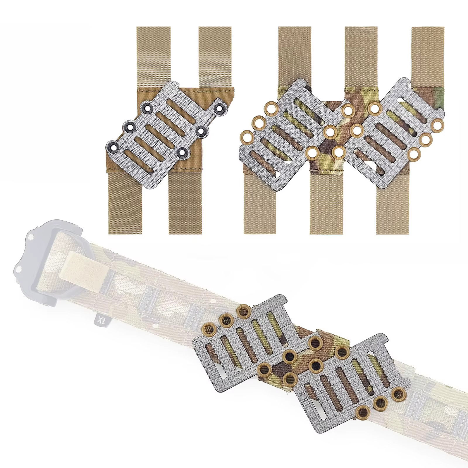 Placa adaptadora CAS MOLLE camuflaje para cinturón diagonal