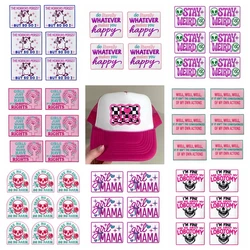 Parche bordado letters inglés para gorra – pack 10 para coser o planchar
