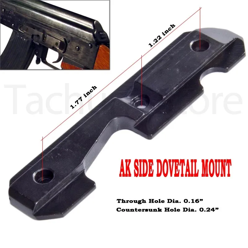 Montura táctica AK-74 QD liberación rápida con riel para visor - imagen 4