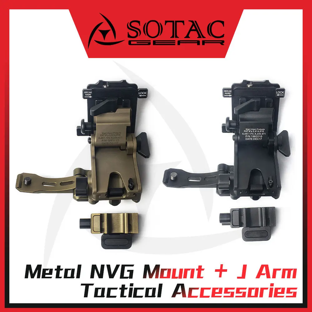 SOTAC-GEAR Adaptador NVG Dovetail visión nocturna PVS14 casco - imagen 5