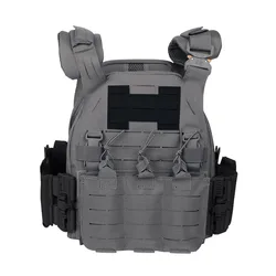 Chaleco táctico MOLLE ignífugo ligero para caza con protector