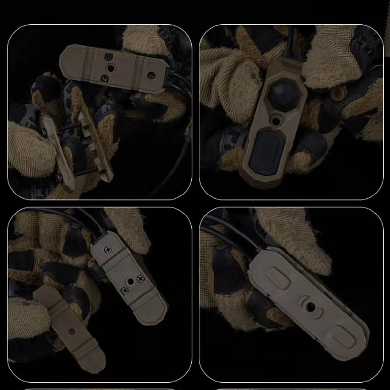 Linterna táctica PEQ con láser, botón SF y mando remoto Crane - imagen 2