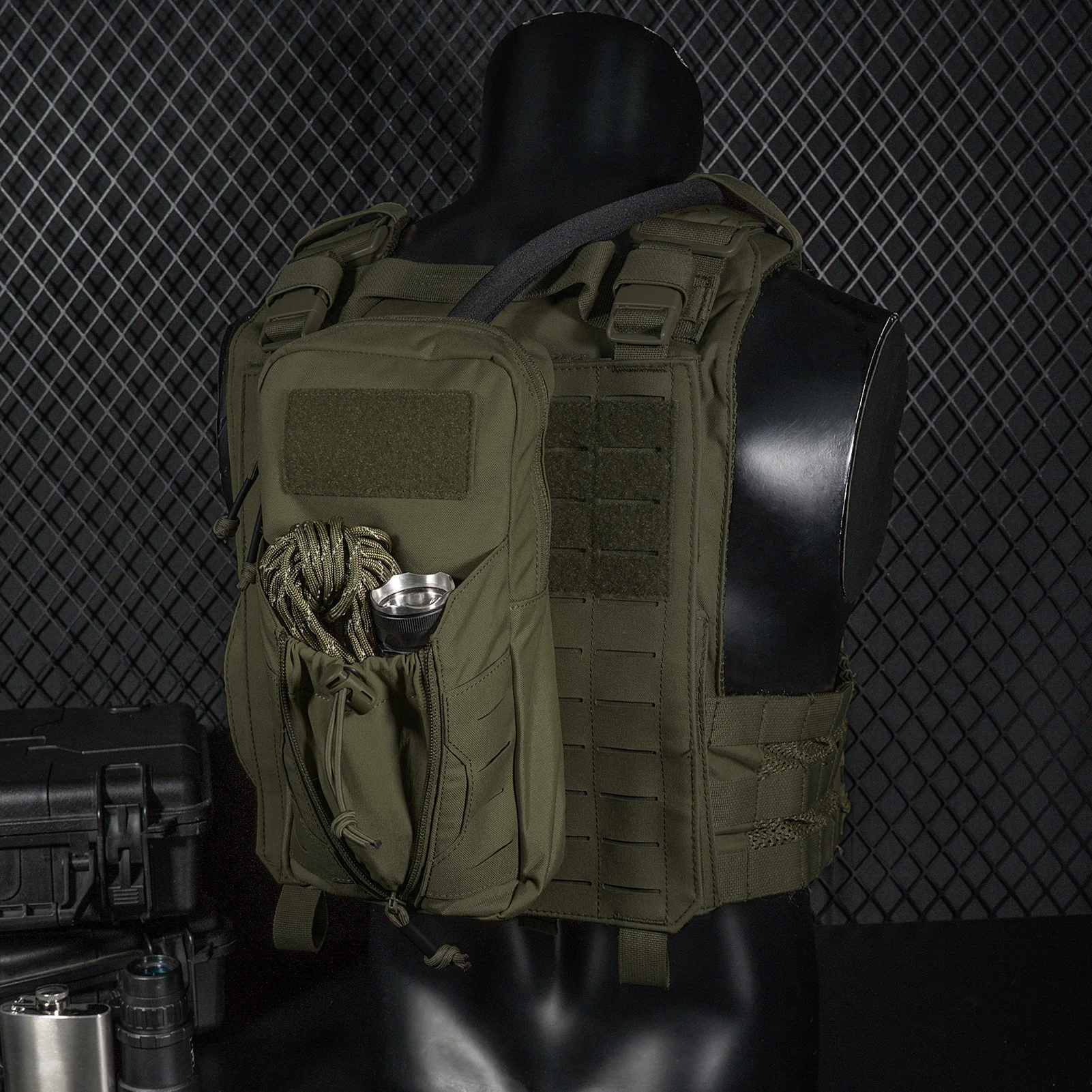 KRYDEX Mochila táctica de hidratación MOLLE con bolsa de agua TPU - imagen 3