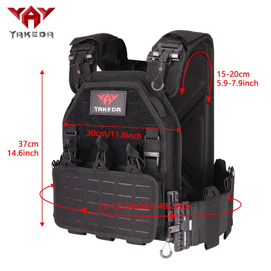 YAKEDA Chaleco operativo MOLLE 1000D impermeable - imagen 4