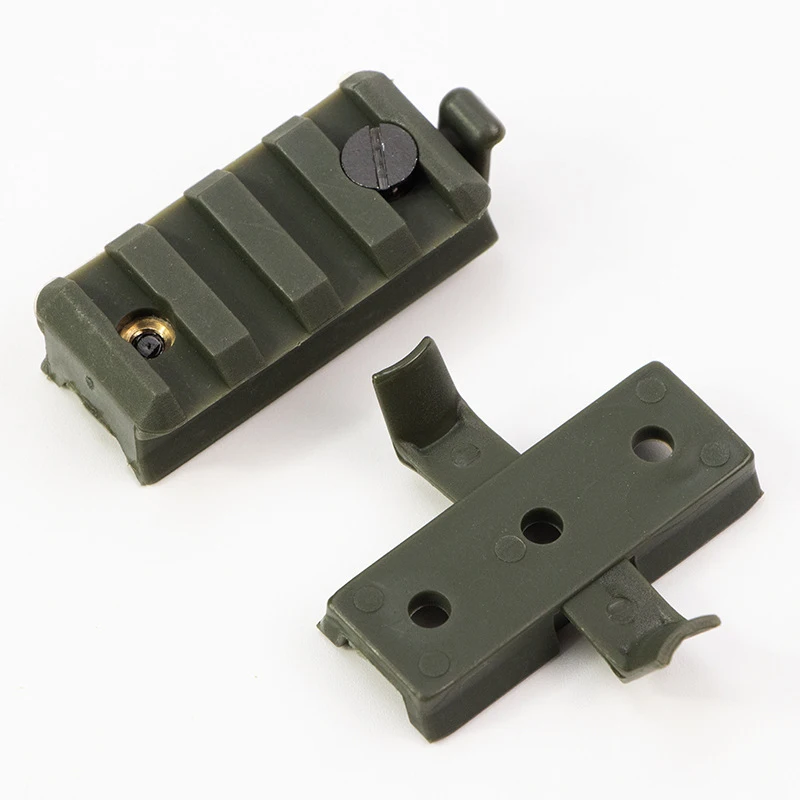 Clip montaje linterna rail Picatinny para casco táctico militar - imagen 3