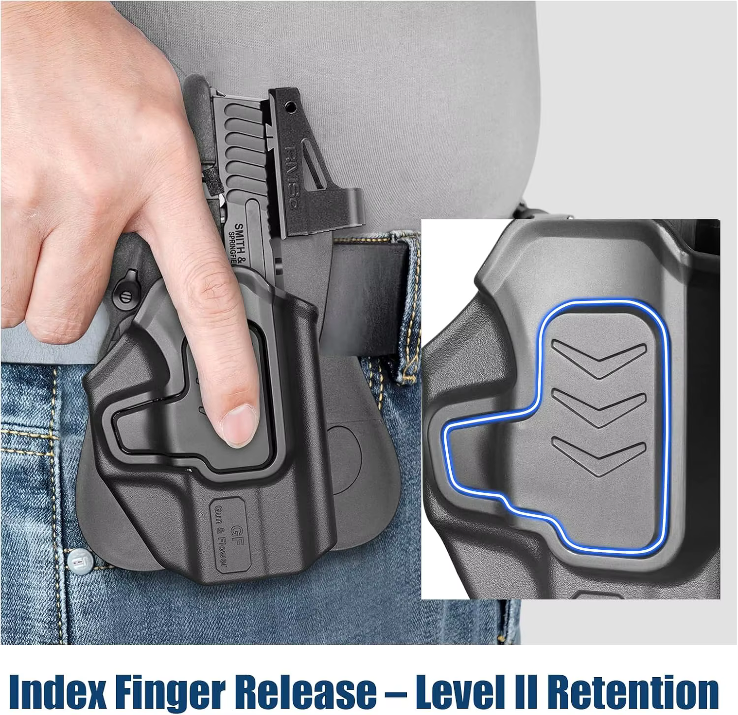 Funda OWB Smith & Wesson Bodyguard retención reforzada mano derecha - imagen 5