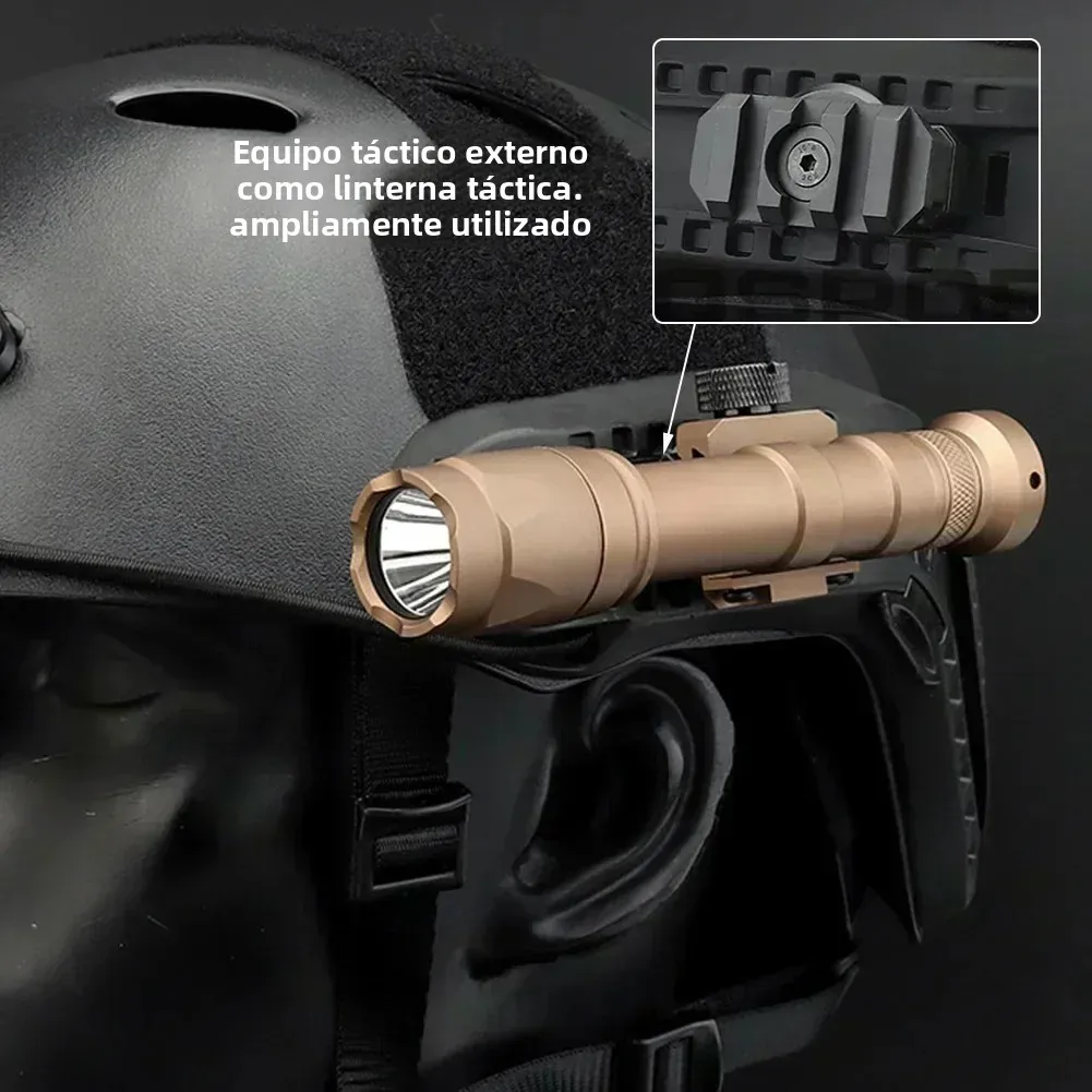 Adaptador Picatinny para casco táctico con riel ARC giratorio - imagen 3