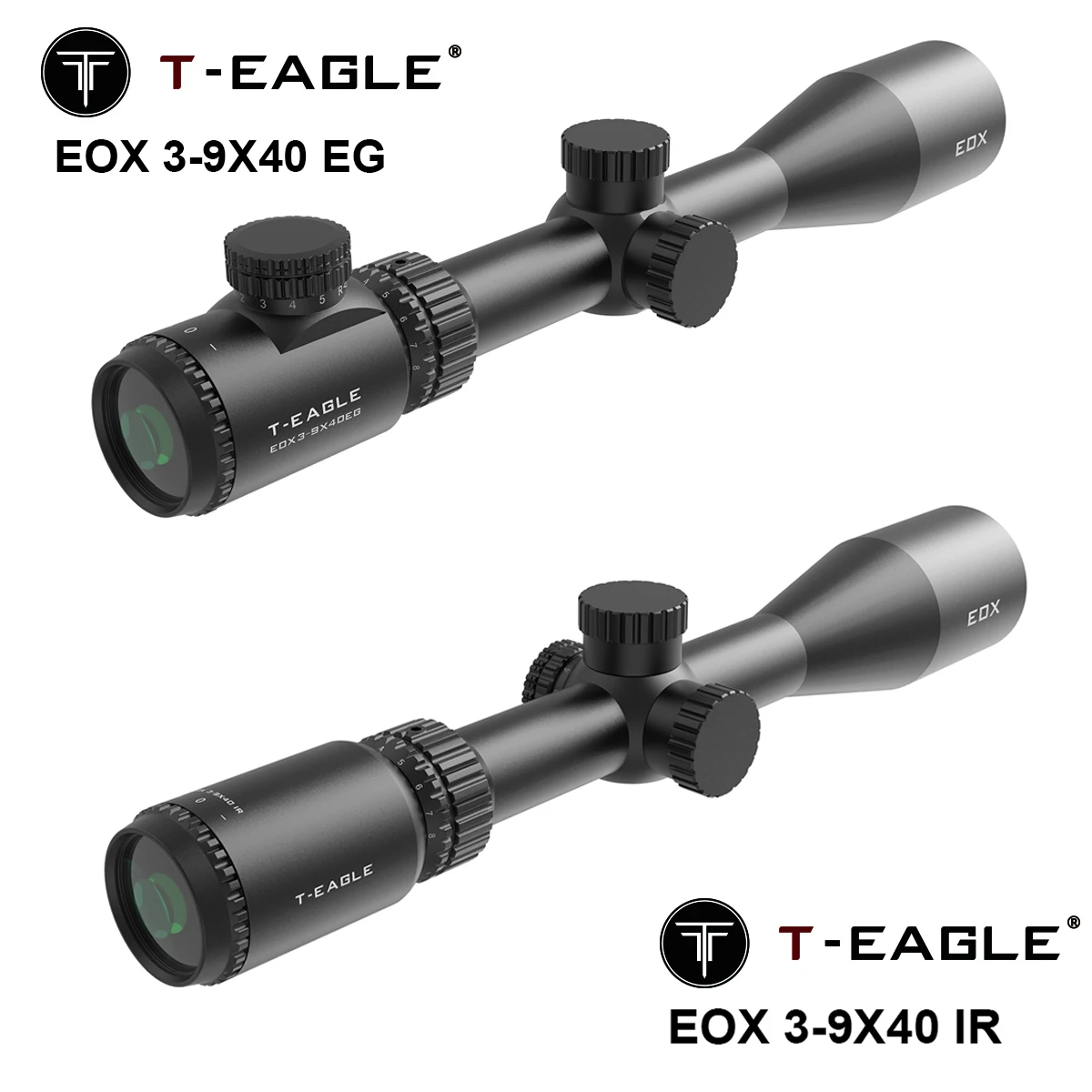 Mira telescópica táctica T-Eagle luz roja/verde riel Picatinny - imagen 4