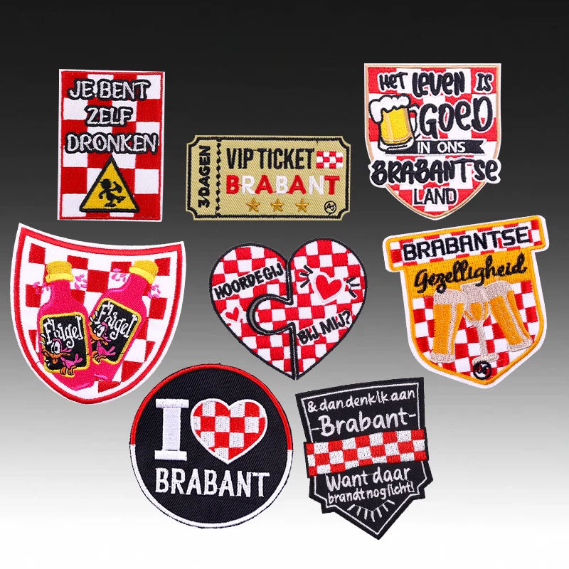 Emblema Brabant parche bordado para planchar Carnaval Países Bajos - imagen 2
