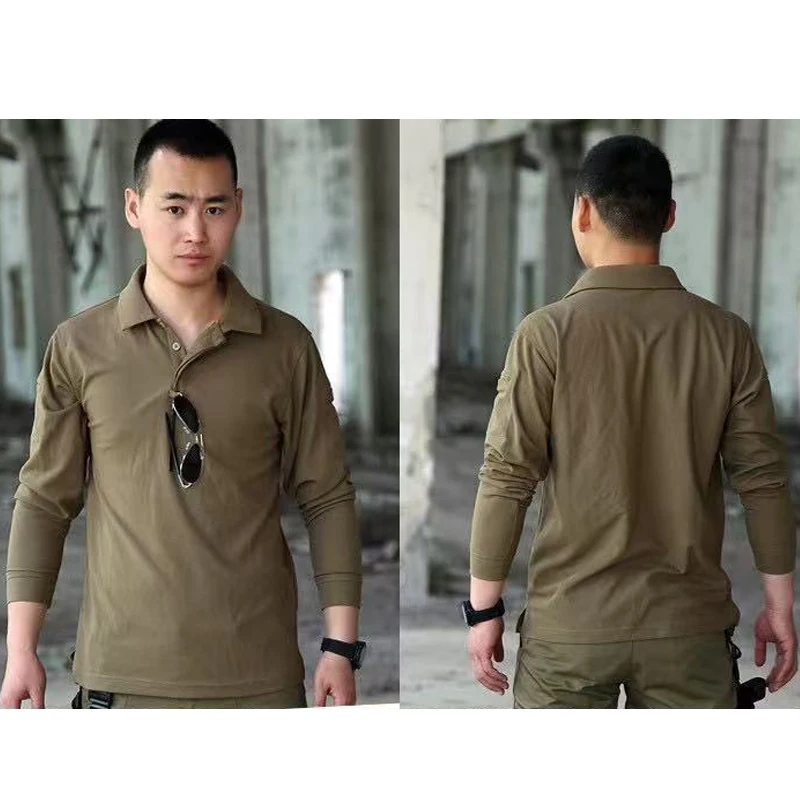 Camiseta táctica manga larga secado rápido hombre tallas grandes - imagen 5