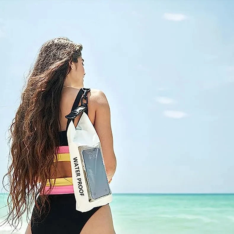 Bolsa seca impermeable: ejemplo de uso