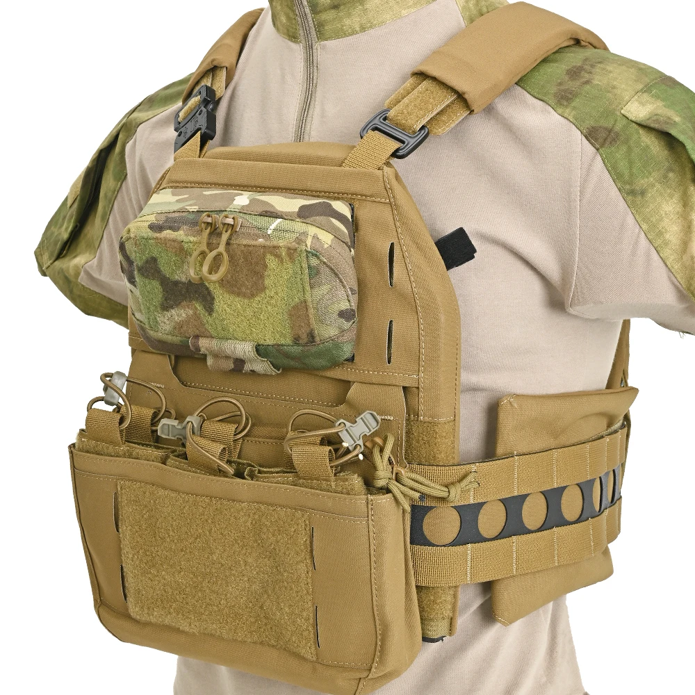 Chaleco porta-placas modular táctico con panel frontal Molle - imagen 5