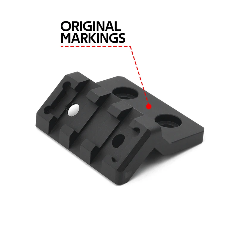 Adaptador linterna táctica M-LOK Keymod riel metálico desplazado - imagen 3