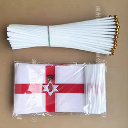 Sky Flag Bandera de mano Irlanda del Norte poliéster para desfiles