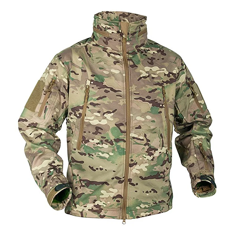 Chaqueta táctica impermeable hombre Multicam de forro polar cortavientos - imagen 2