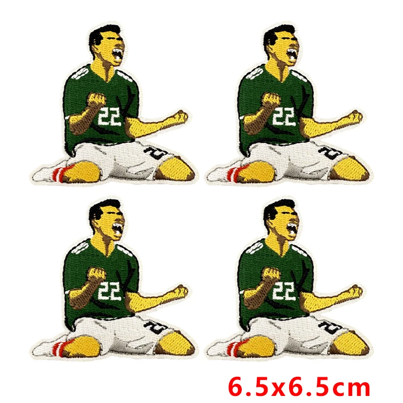 Parche termoadhesivo bordado fútbol para gorras y ropa - imagen 5