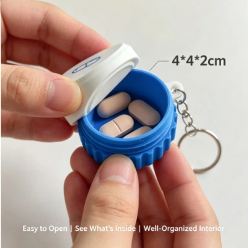 Pastillero estanco para medicamentos sellado, viaje y aire libre - imagen 4