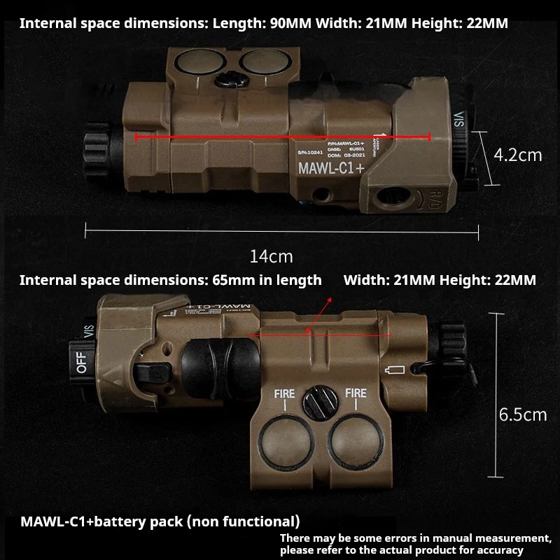 MAWL-C1 Láser táctico con montaje Picatinny – Airsoft y supervivencia - imagen 4