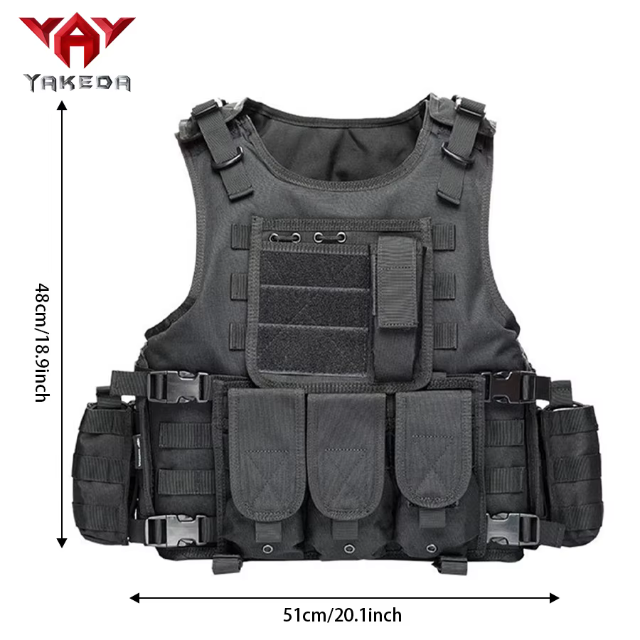 YAKEDA Chaleco táctico MOLLE anfibio para entrenamiento al aire libre - imagen 2