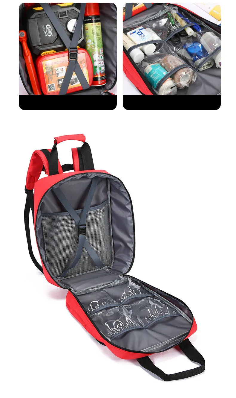 Mochila botiquín preparada para uso exterior