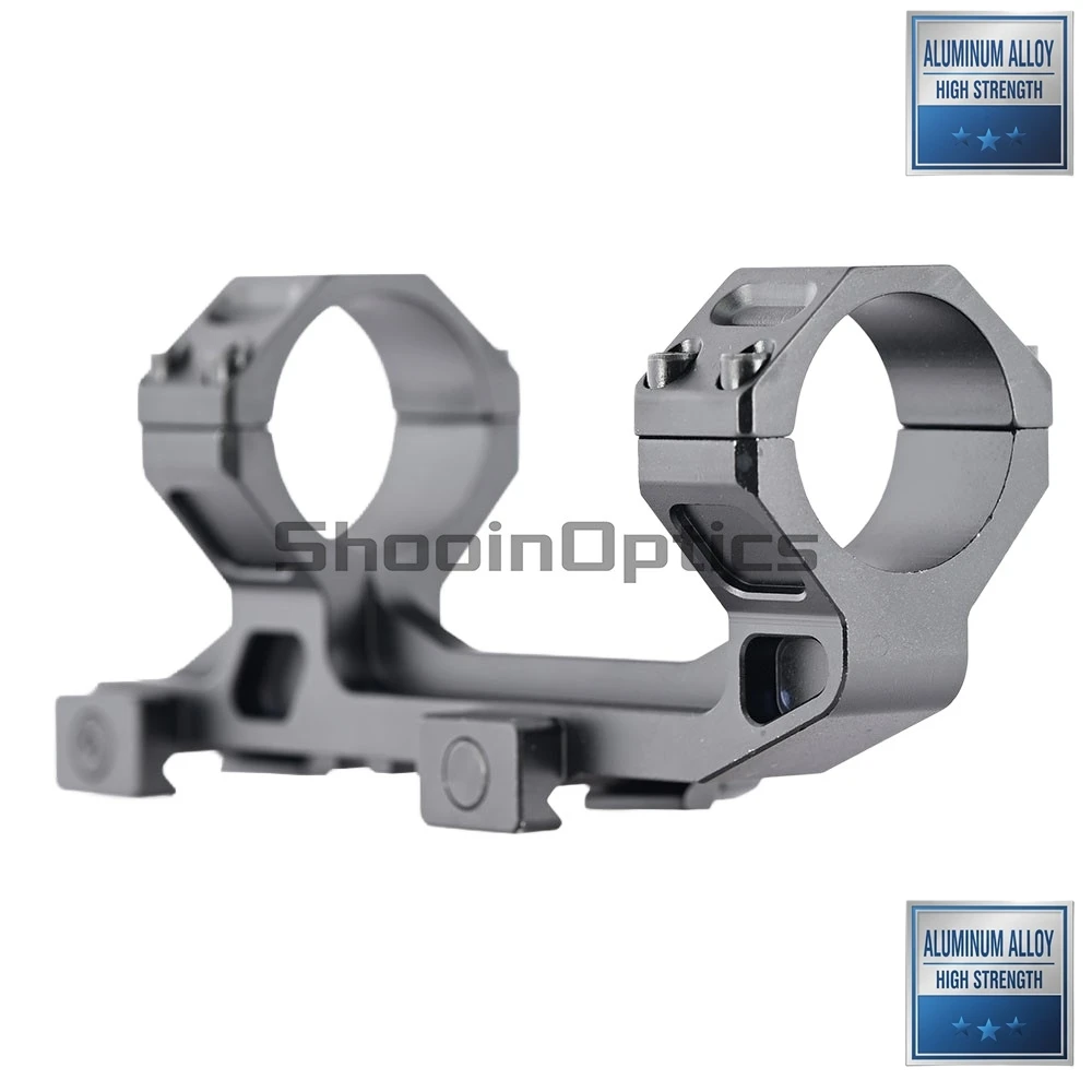 Shooin Optics Montaje de visor con base Picatinny y anillas tácticas - imagen 2