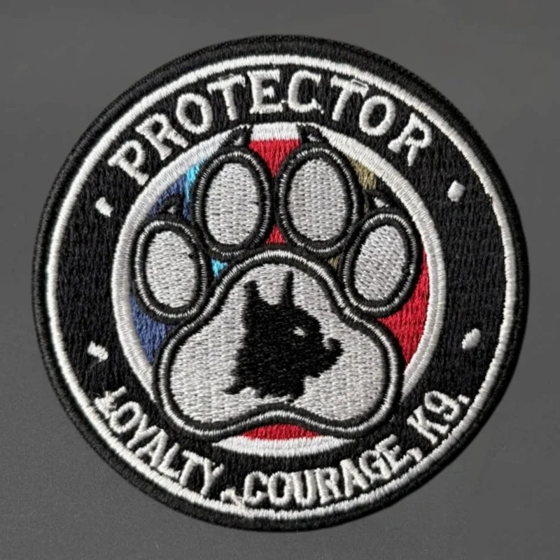 Parche táctico bordado PROTECTOR K9 con gancho y bucle - imagen 5