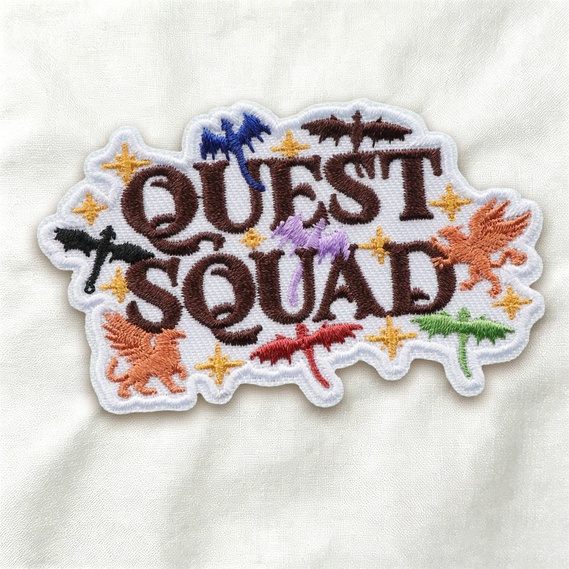 Parche bordado dragón Quest Squad termoadhesivo para ropa y gorras - imagen 3
