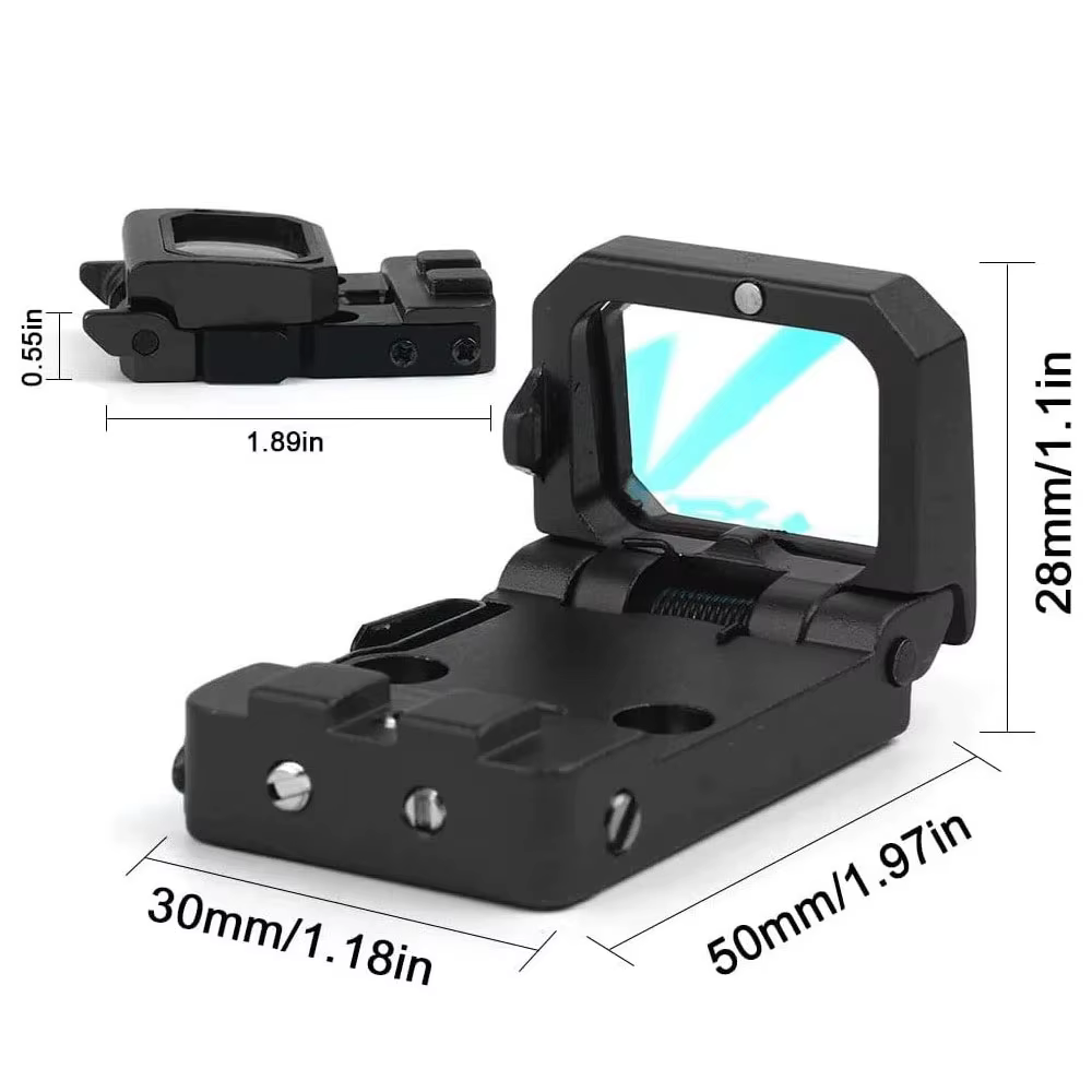 Mira punto rojo holográfica compacta PRO abatible con montura Picatinny - imagen 5
