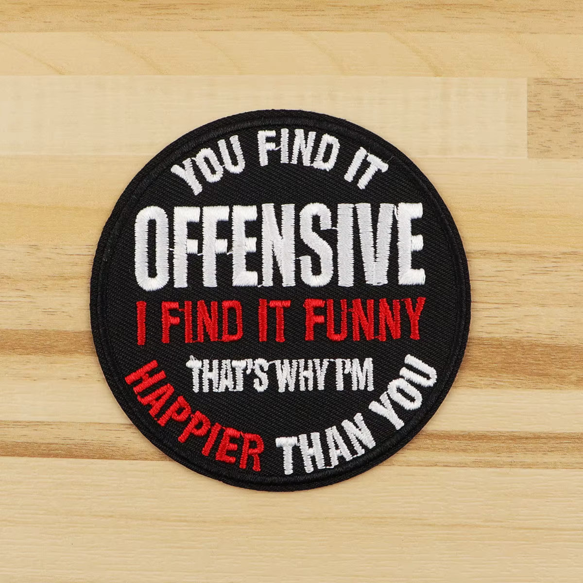 Parche bordado para planchar I FIND IT FUNNY - accesorio de ropa - imagen 4