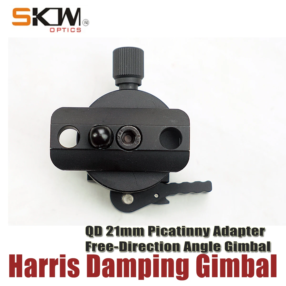 SKWoptics Harris Damping Gimbal adaptador Picatinny aluminio 21 mm - imagen 3