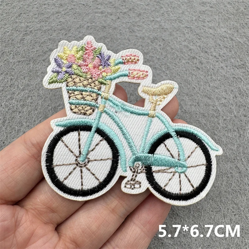 Parche bordado termoadhesivo flores dibujos animados para ropa - imagen 5