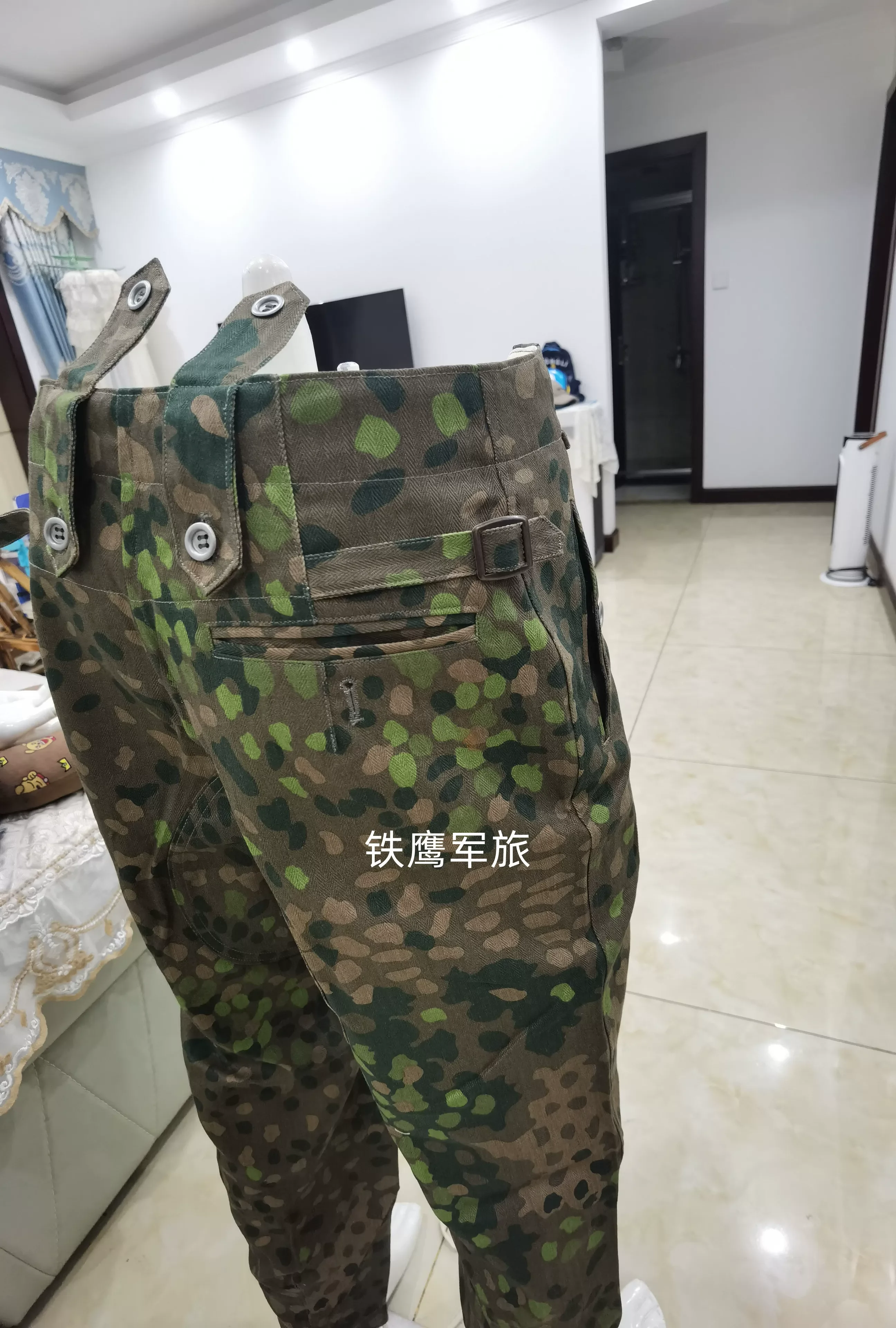 Pantalones tácticos camuflaje DOT44 estilo alemán M43 para airsoft - imagen 3