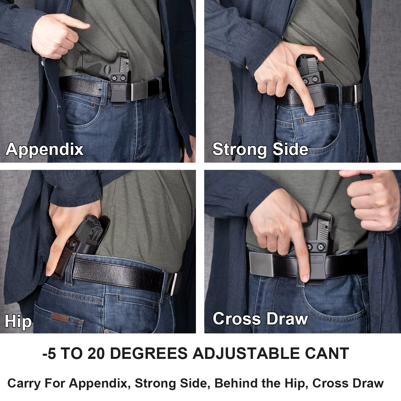 Funda IWB polímero Taurus G2C/G3C, derecha, cinturilla interior - imagen 4