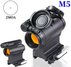 M5 Mira punto rojo para caza con retícula y montaje rápido