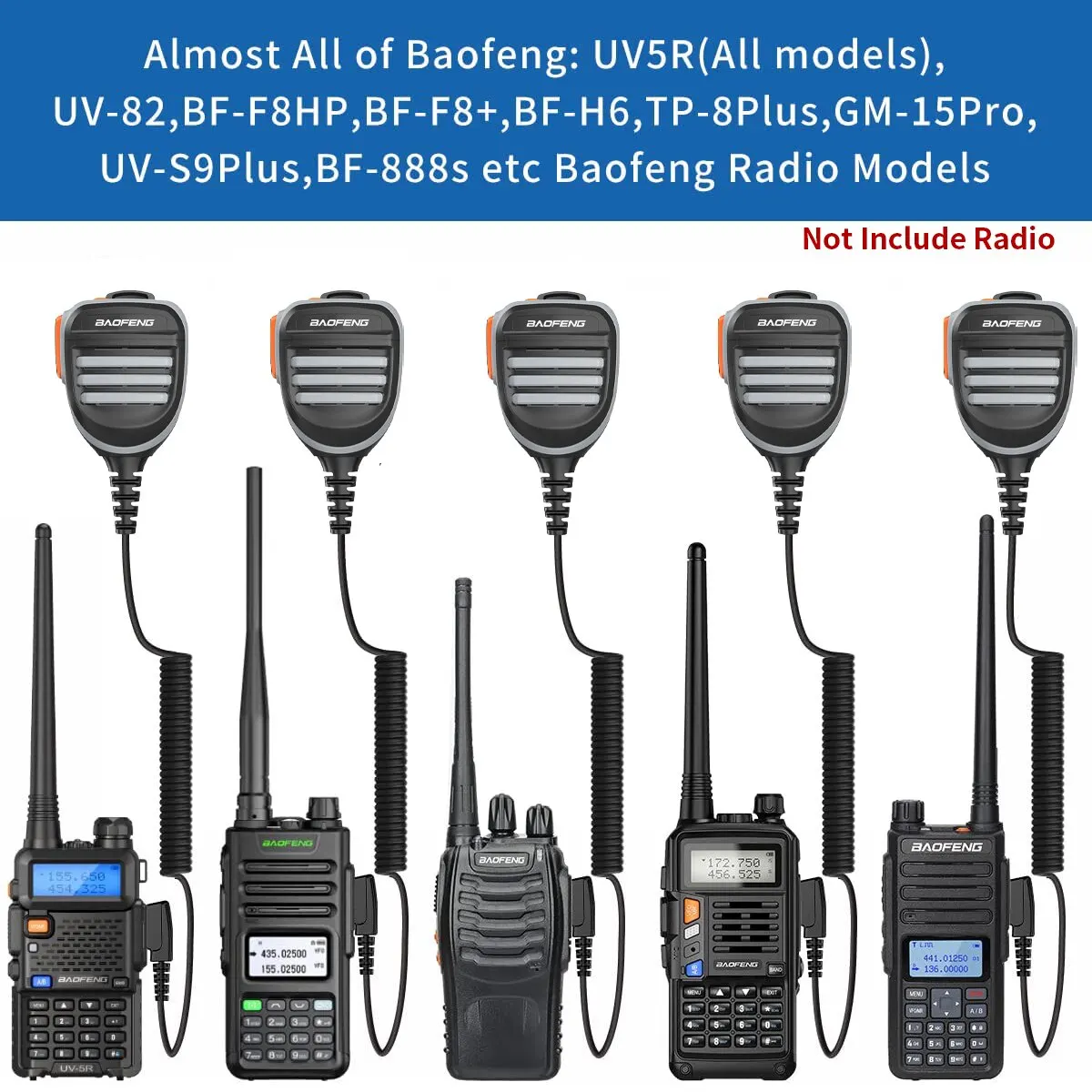 Micrófono externo Baofeng UV-K5 para walkie talkie portátil - imagen 5