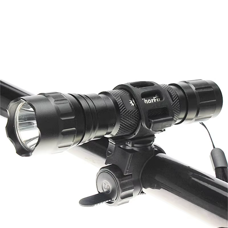 Abrazadera linterna bicicleta ajuste 360°