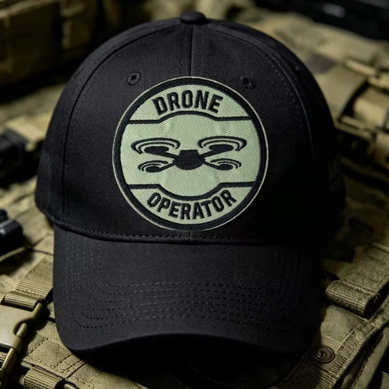 Parche táctico operador de drones con velcro bordado para brazalete - imagen 3