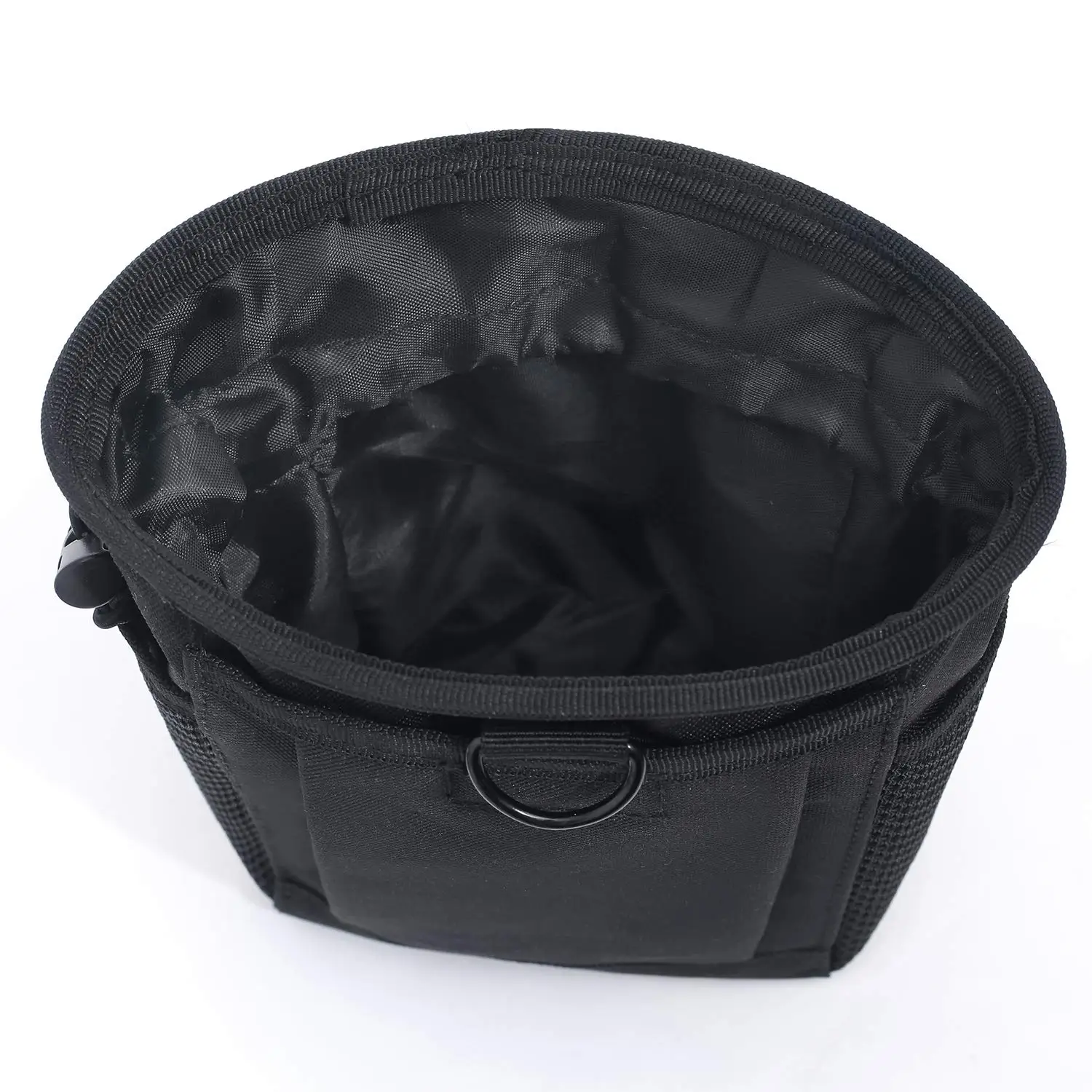 Bolsa táctica MOLLE vista frontal con cordón de cierre