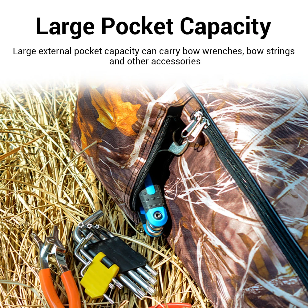 Bolsa táctica para arco compuesto con bolsillos para flechas - imagen 5