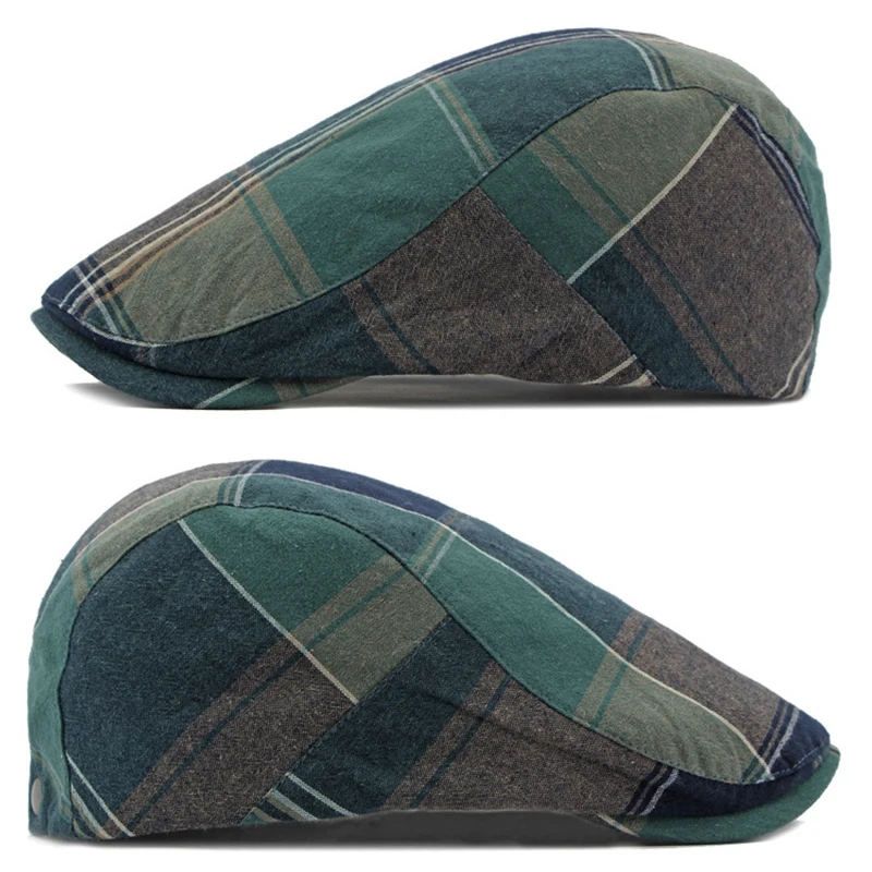 Gorra táctica tipo newsboy ripstop con visera pico de pato retro - imagen 3