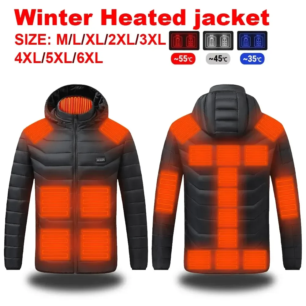 Chaqueta calefactable USB térmico capucha extraíble – outdoor táctica