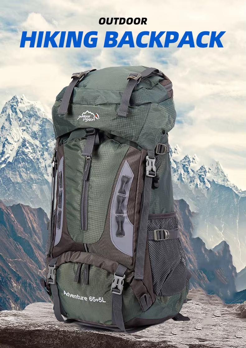 Mochila táctica 70L vista frontal